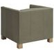 Chandler Green Leather Upholstered Accent Chair by Barclay Butera