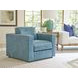 Key Biscayne Granville Blue Leather Upholstered Accent Chair