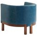 Palm Desert Blue Leather Upholstered Sonata Accent Chair