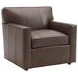 Ardsley Kitano Brown Leather Upholstered Lounge Chair
