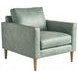 Sunset Key Marcella Green Leather Upholstered Accent Chair
