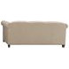 Springfield Carlyle Beige Leather 82" Apt Sofa with Nailhead Trim