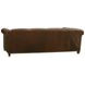 Springfield Carlyle Brown Leather 102" Sofa with Nailhead Trim