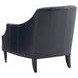 Kerney Carlyle Blue Leather Upholstered Lounge Chair