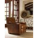 Stirling Park Brown Leather Upholstered Accent Chair with Nailhead Trim