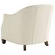 Escala Ariana Ivory Leather Upholstered Lounge Chair