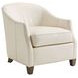 Escala Ariana Ivory Leather Upholstered Lounge Chair
