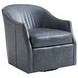 Escala Ariana Gray Leather Upholstered Escala Ariana Swivel Chair