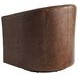 Sunset Key Candice Brown Leather Upholstered Swivel Chair