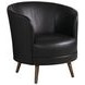 Torrington Zanzibar Black Leather Upholstered Swivel Chair