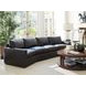 Ashbury Chocolate Leather Modular Curved Sectional