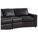 Ashbury Chocolate Leather Modular Curved Sectional
