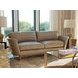 Kahn Beige Leather 90" Sofa
