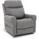 Lloyd Stonewash Dove Performance Fabric Power Lift Recliner with Power Lumbar and USB Charging