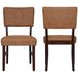 Tioga Brown Upholstered Dining Chair Set of 2