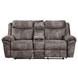 Nashville Gray 78" Manual Glider Reclining Console Loveseat