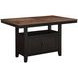 Bermuda Black Extendable Rectangular Counter Height Dining Room Set