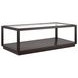 Glaze Cola Rectangular Glass Top Occassional Table Set
