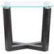 Ironvale Black Truffle Rectangular Glass Top Occassional Table Set