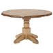 Logans Edge Brown 52" Round Adjustable Height Game Table with Flip Over Chip Holders