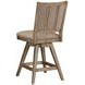 Logans Point Beige High Back Swivel Upholstered Counter Height Stool