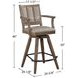 Logans Point Beige Spectator Swivel Upholstered Barstool