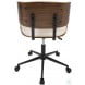 Lumisource lombardi walnut and adjustable office chair clearance