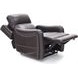 Longview Rainer Walnut Leather Power Lift Recliner with Nailhead Trim and USB Charging