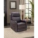 Longview Rainer Walnut Leather Power Lift Recliner with Nailhead Trim and USB Charging