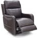 Longview Rainer Walnut Leather Power Lift Recliner with Nailhead Trim and USB Charging