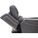 Longview Rainer Walnut Leather Power Lift Recliner with Nailhead Trim and USB Charging