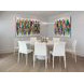 Jefferson White Lacquer 86" Oval Dining Table
