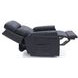 Louisville Rainer Ocean Leather Zero Gravity Lay Flat Power Lift Recliner with USB Charging and Nailhead Trim