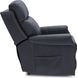 Louisville Rainer Ocean Leather Zero Gravity Lay Flat Power Lift Recliner with USB Charging and Nailhead Trim