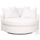 Lourne Performance Boucle Snow Grand Swivel Chair