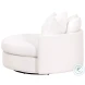 Lourne Performance Boucle Snow Grand Swivel Chair