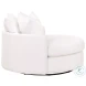 Lourne Performance Boucle Snow Grand Swivel Chair