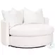 Lourne Performance Boucle Snow Grand Swivel Chair