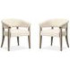 Braelyn Beige Upholstered Host Chair Set of 2