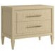 Eave Sundrenched Oak 2 Drawer Nightstand with USB Charging