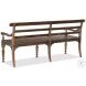 Helotes Saddle Brown Dining Bench