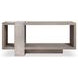 Linea Cerused Greige And Textured Graphite Metal Console Table
