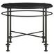 Atrium Black Round Granite Top Chairside Table