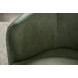Barolo Lyric Sage Leather Upholstered Swivel Club Chair