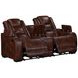 Chester Brown Reclining Living Room Set with USB Charging and LED