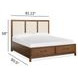 Ridgefield Russet and Cream California King Upholstered Storage Panel Bed