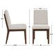 Canton Brown and Beige Upholstered Side Chair Set of 2