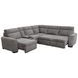 Kline Nightfall 6 Piece Modular Power Sliding Sectional with USB Charging and Console