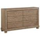 Montana Brown 6 Drawer Dresser
