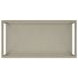 Glaze Bezel Rectangular Glass Top Occassional Table Set